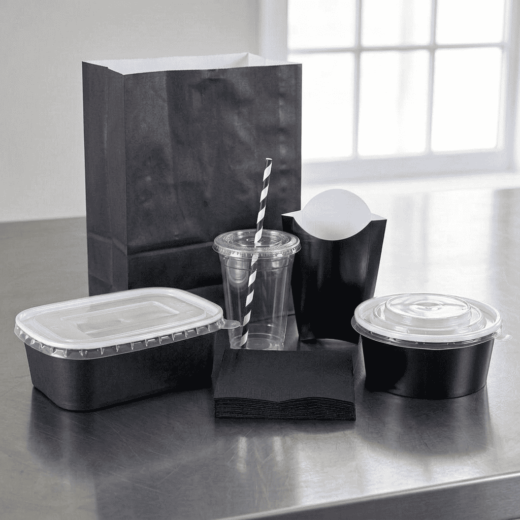 Black Takeaway Packaging - Propus Packaging