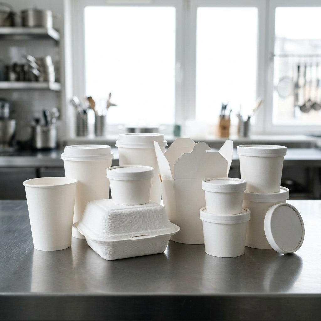White Takeaway Packaging - Propus Packaging