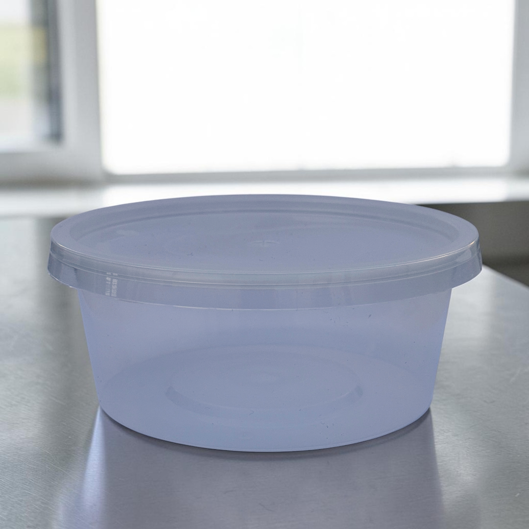 12oz Round PP Clear Microwave Container With Lid 340ml - Propus Packaging