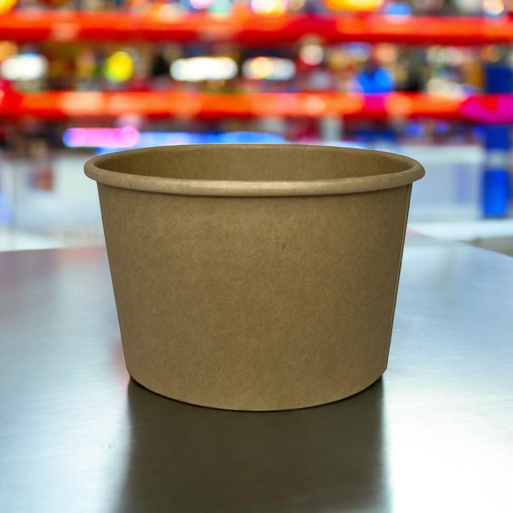 Kraft 12oz Round Tub Container Pack 500 - Propus Packaging