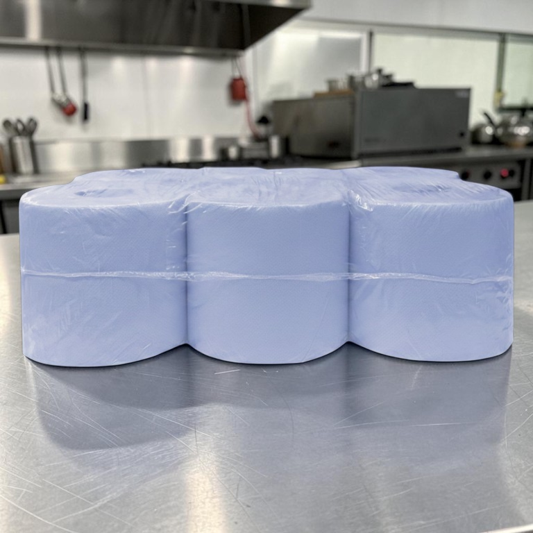 2-Ply Blue Centre Feed Roll 150m 155mm Packed - Propus Packaging