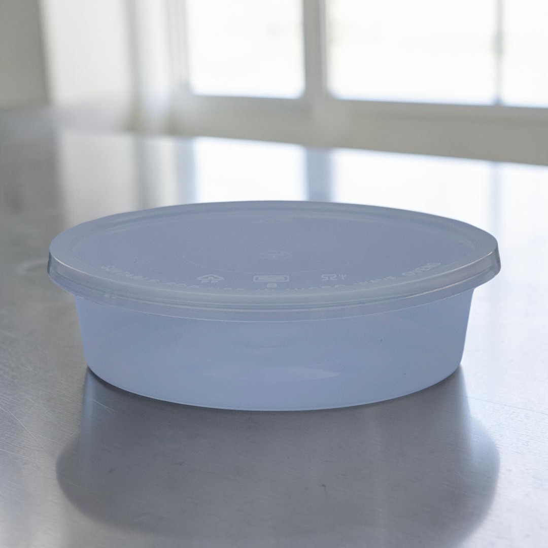 8oz Round PP Clear Microwave Container With Lid 228ml - Propus Packaging