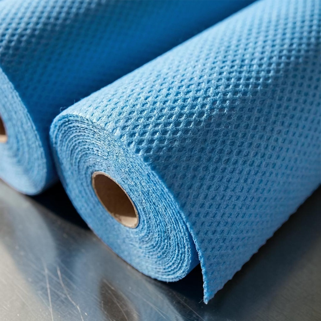 All Purpose Blue J Cloth Roll Close Up - Propus Packaging