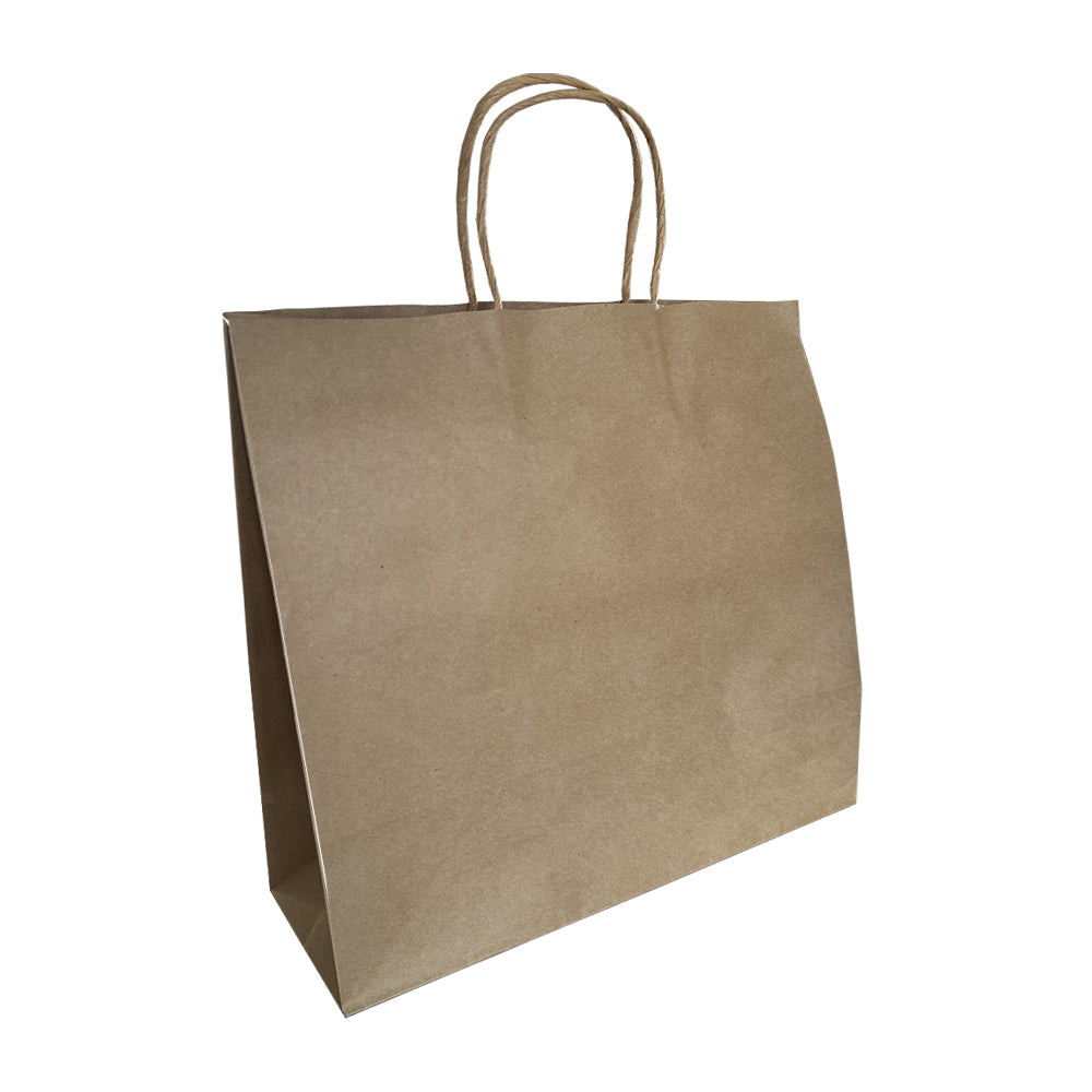 Kraft Paper Carrier Bag With Twist Handle 280x150x280mm Pack 500 - Propus Packaging