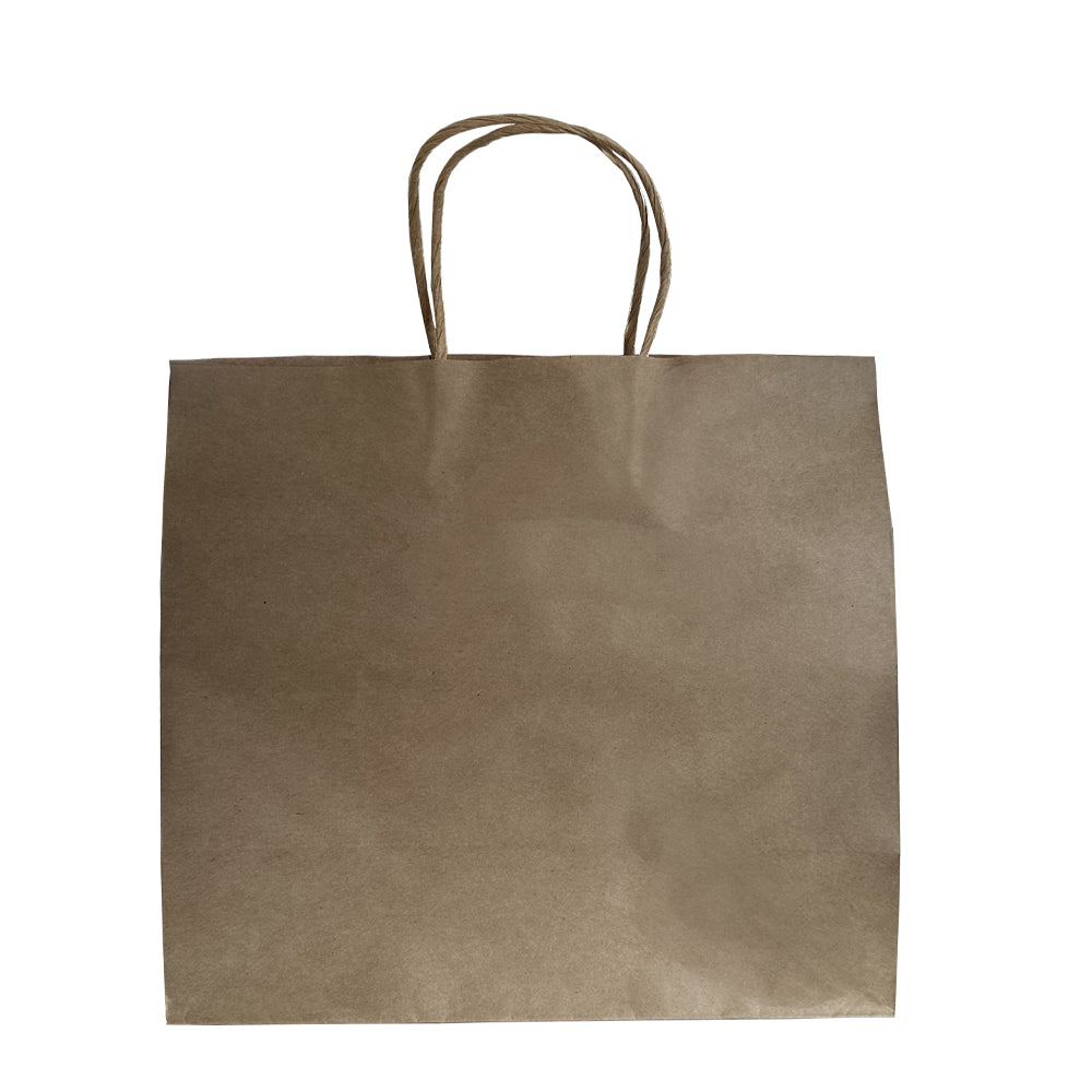 Kraft Paper Carrier Bag With Twist Handle 280x150x280mm Pack 500 - Propus Packaging