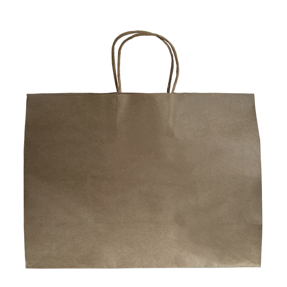 Kraft Paper Carrier Bag With Twist Handle 320x220x280mm Pack 250 - Propus Packaging