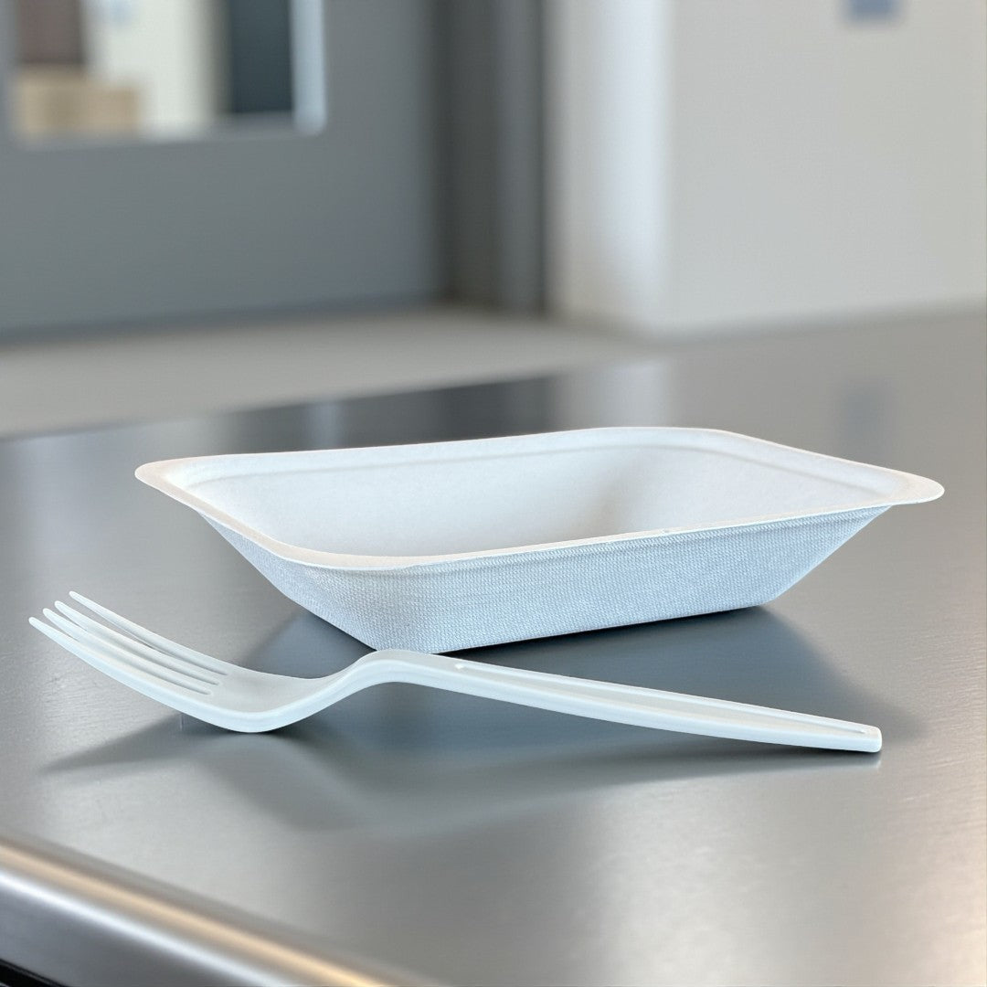 Bagasse Chip Tray 7x5 Side - Propus Packaging