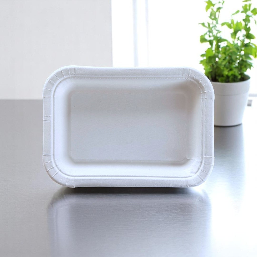 Bagasse Food Tray 185x135x18mm Upright - Propus Packaging