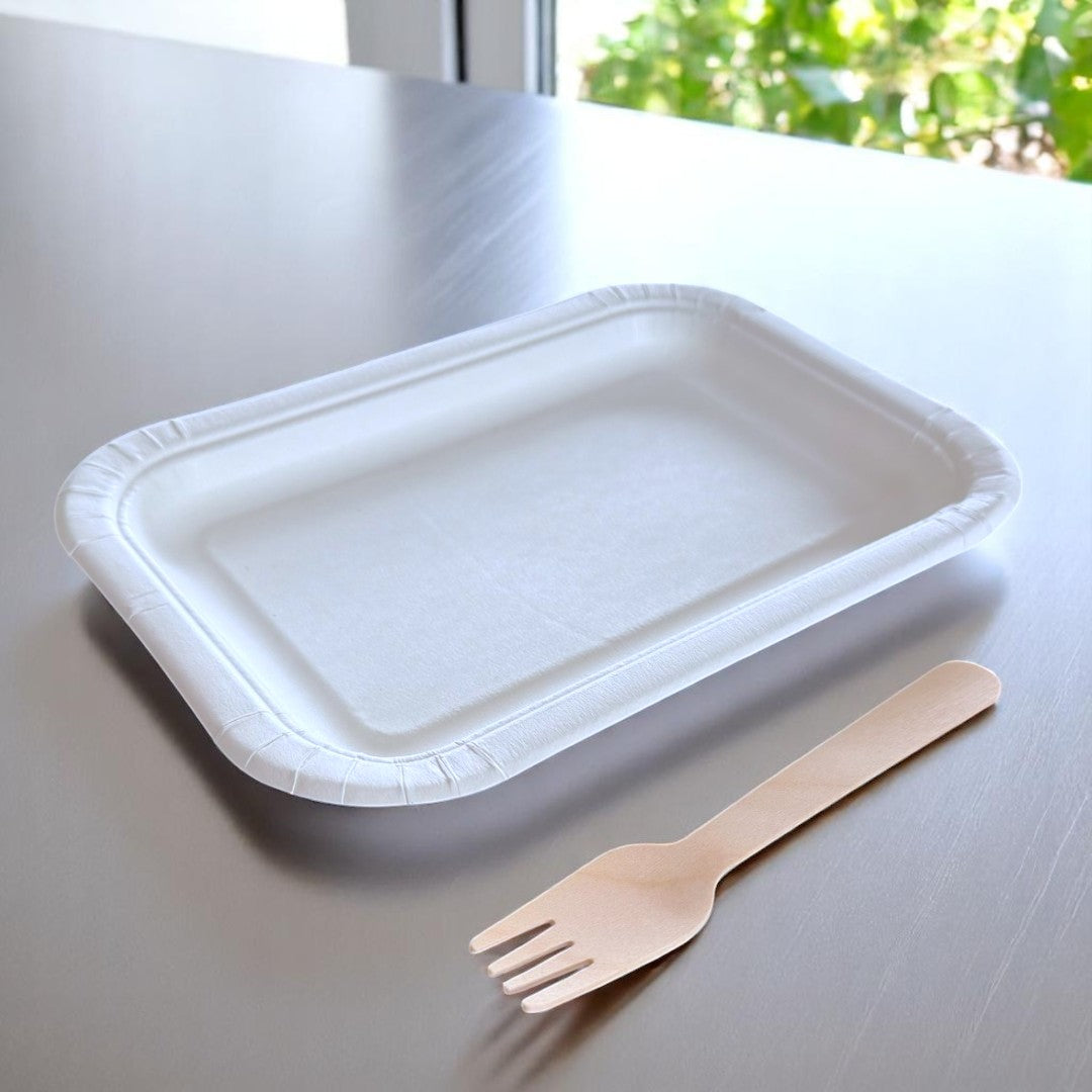 Bagasse Food Tray 240x165x20mm - Propus Packaging