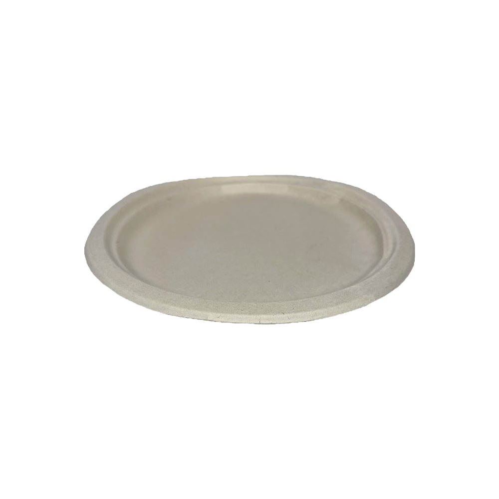 Bagasse 6" Round Plate Diam.155mm Pack 1000 - Propus Packaging
