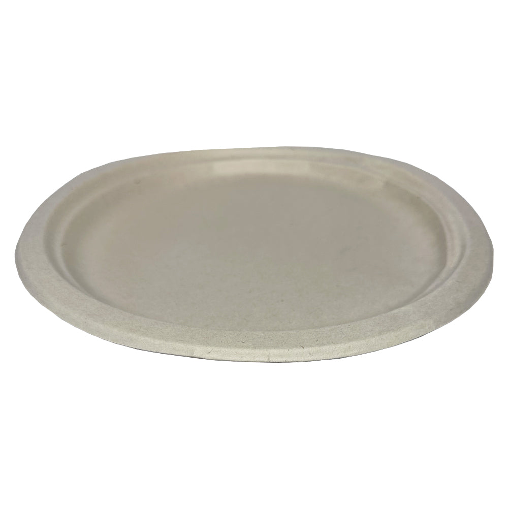 Bagasse 9" Round Plate Diam.225mm Pack 1000 - Propus Packaging