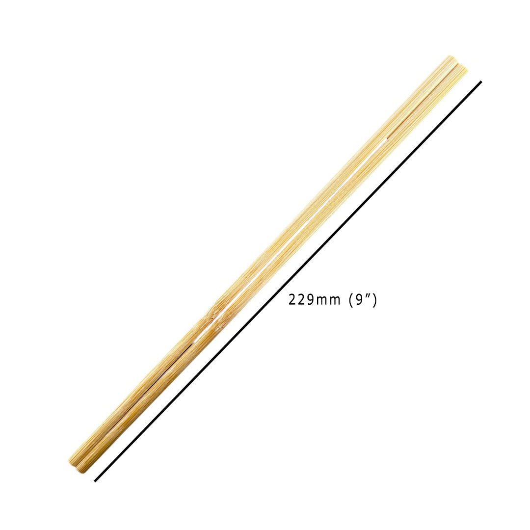 Bamboo Chopsticks With Paper Sleeve 229mm Dimensions - Propus Packaging