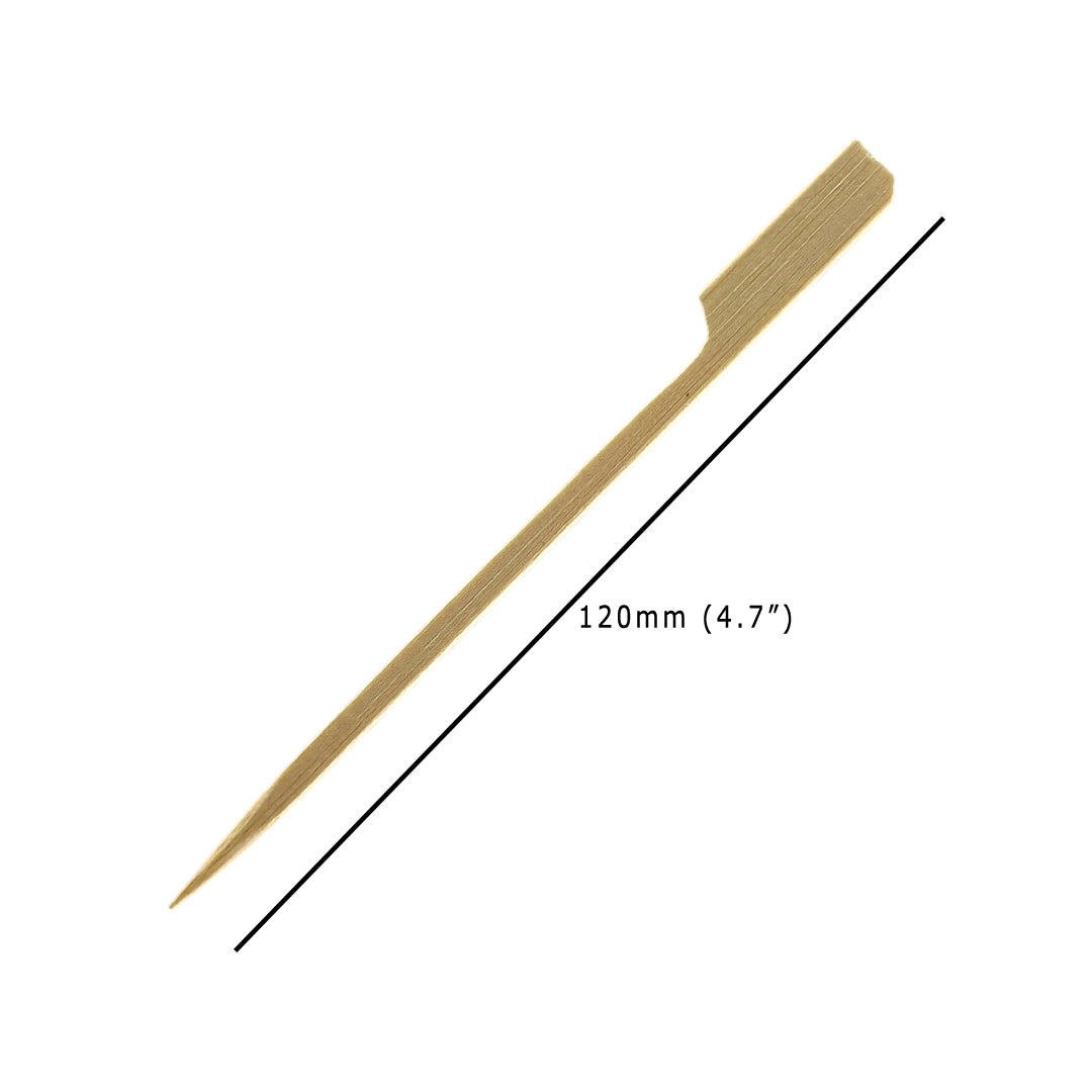 Bamboo Paddle Skewers 120mm Dimensions - Propus Packaging