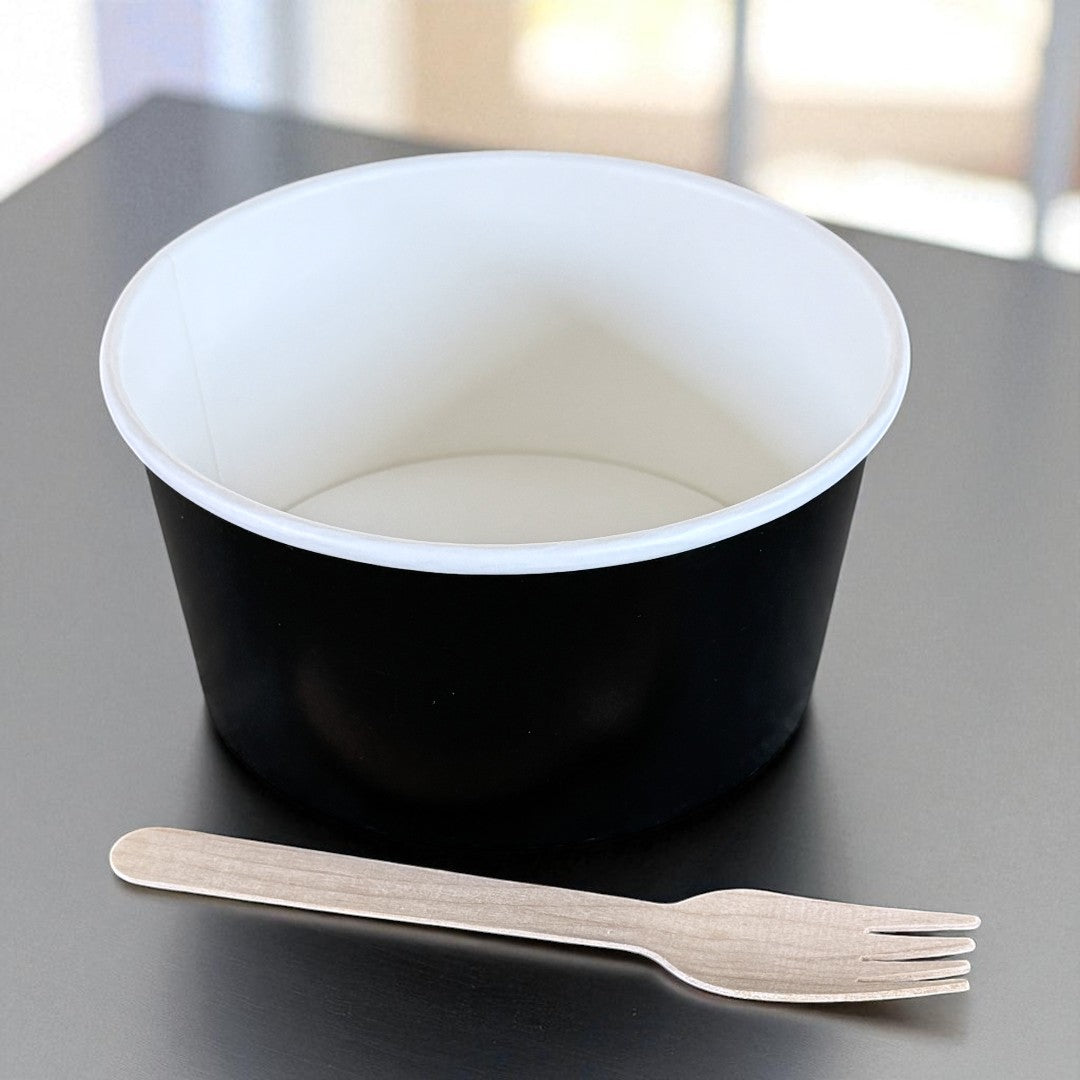 Black 1000ml Round Bowl - Propus Packaging