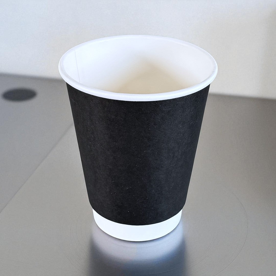 Black 12oz Double Wall Paper Cup - Propus Packaging