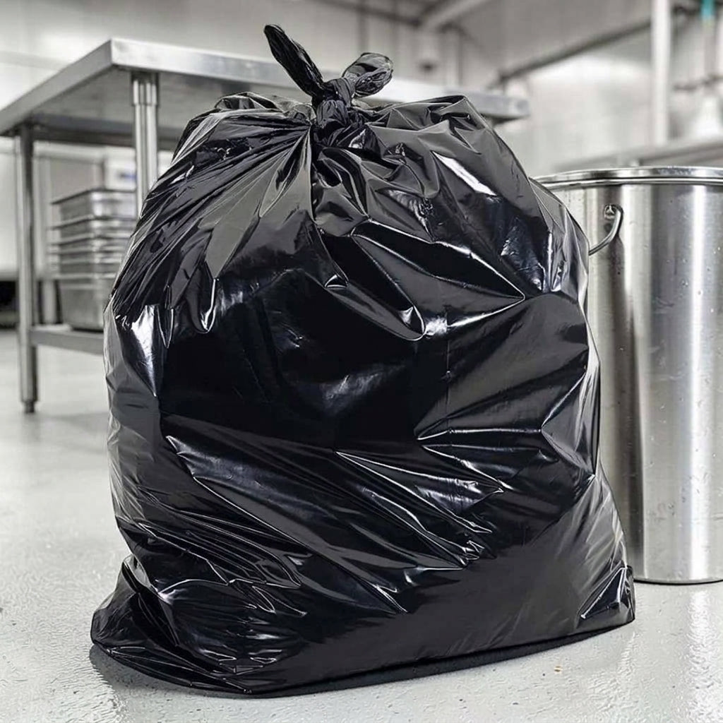 Black 90L Refuse Sacks 18x29x39" 35mu - Propus Packaging