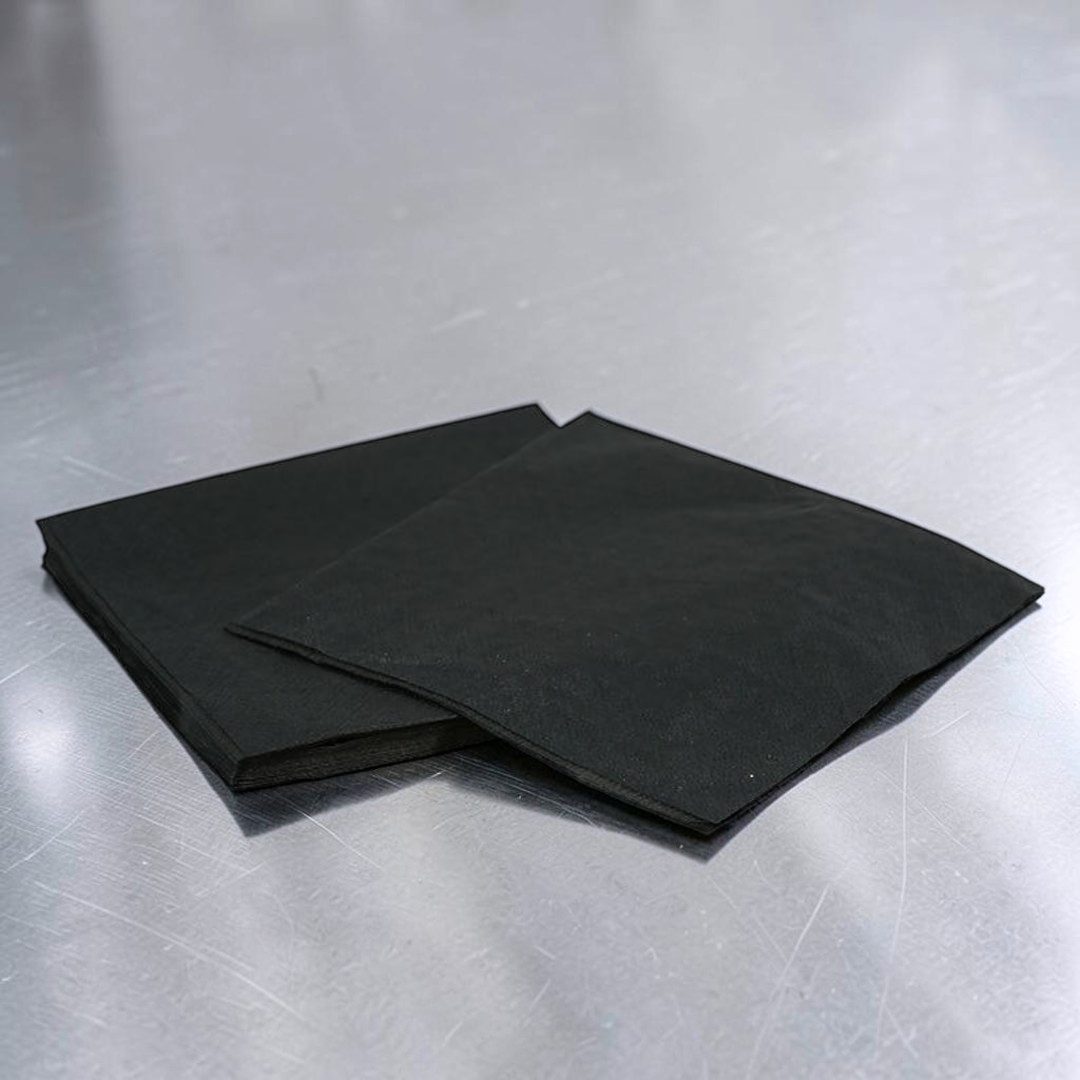 Black Paper Napkin 2-Ply 33x33cm 4 Fold Singles - Propus Packaging