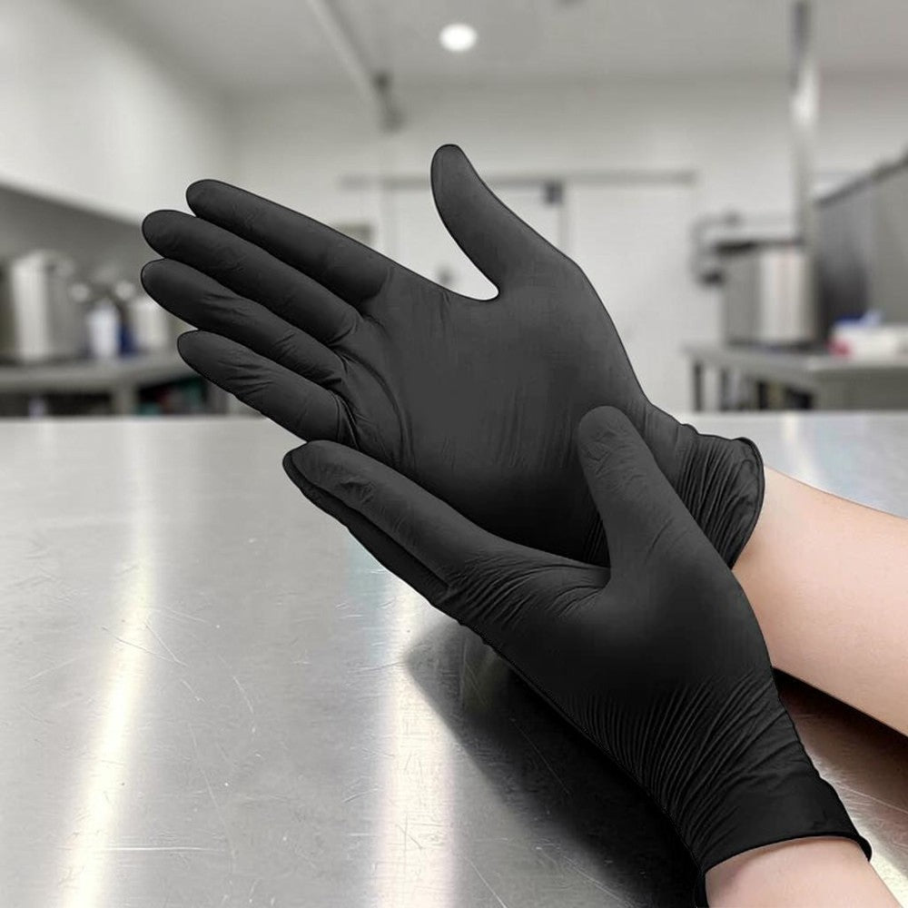 Black Nitrile Gloves Powder Free Pack 1000