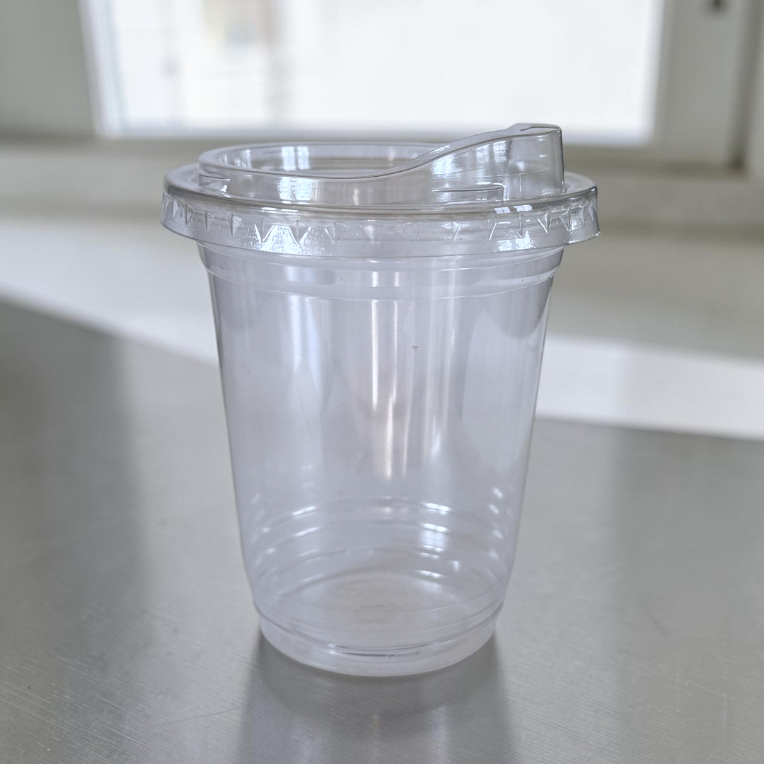 Clear 12oz Smoothie Cups With Clear Flat Sip Lid - Propus Packaging