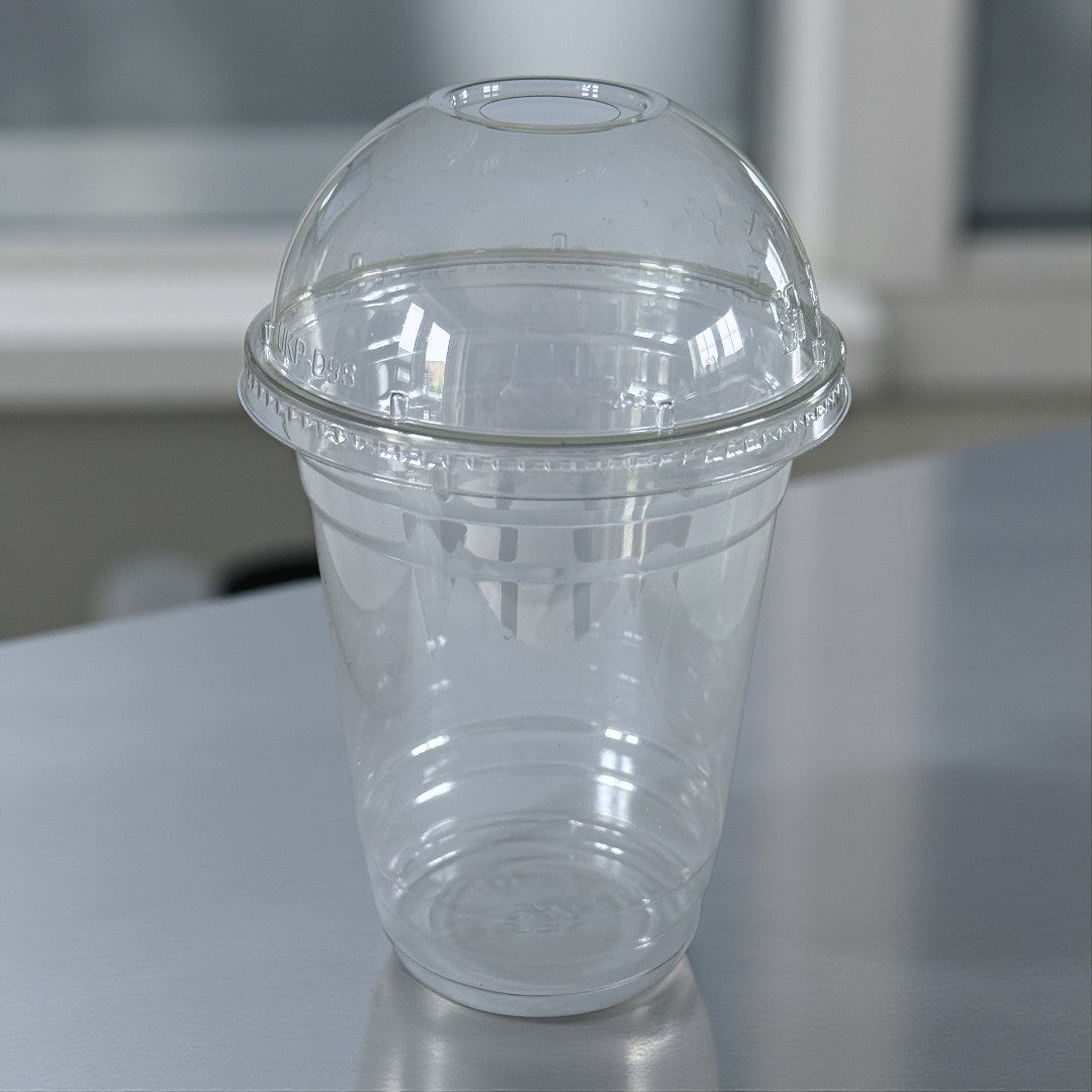 Clear 16oz Smoothie Cups With Dome Lid With Hole - Propus Packaging