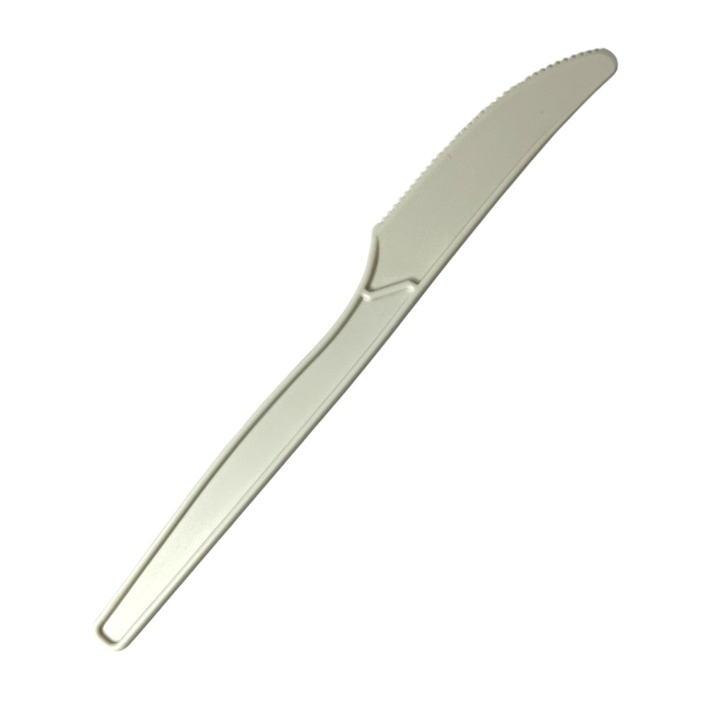 Cornstarch Takeaway Cutlery Knife 165mm Pack 1000 - Propus Packaging