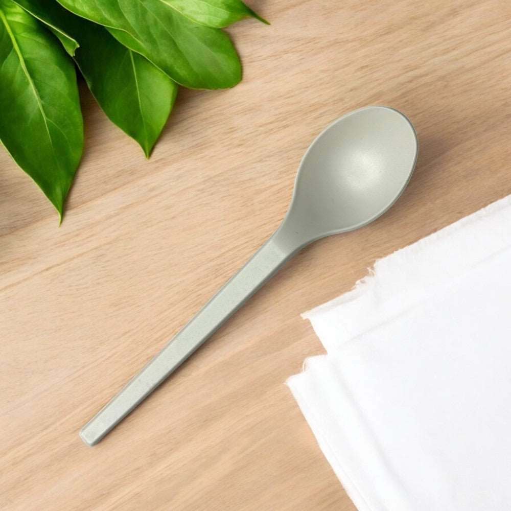 Cornstarch Takeaway Cutlery Spoon 165mm Pack 1000 - Propus Packaging