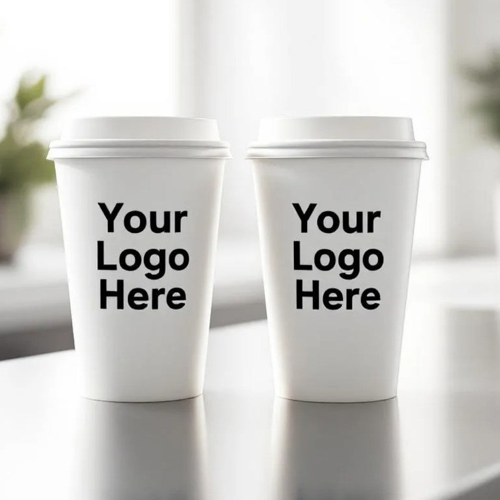 White 12oz Double Wall Paper Cups - Propus Packaging