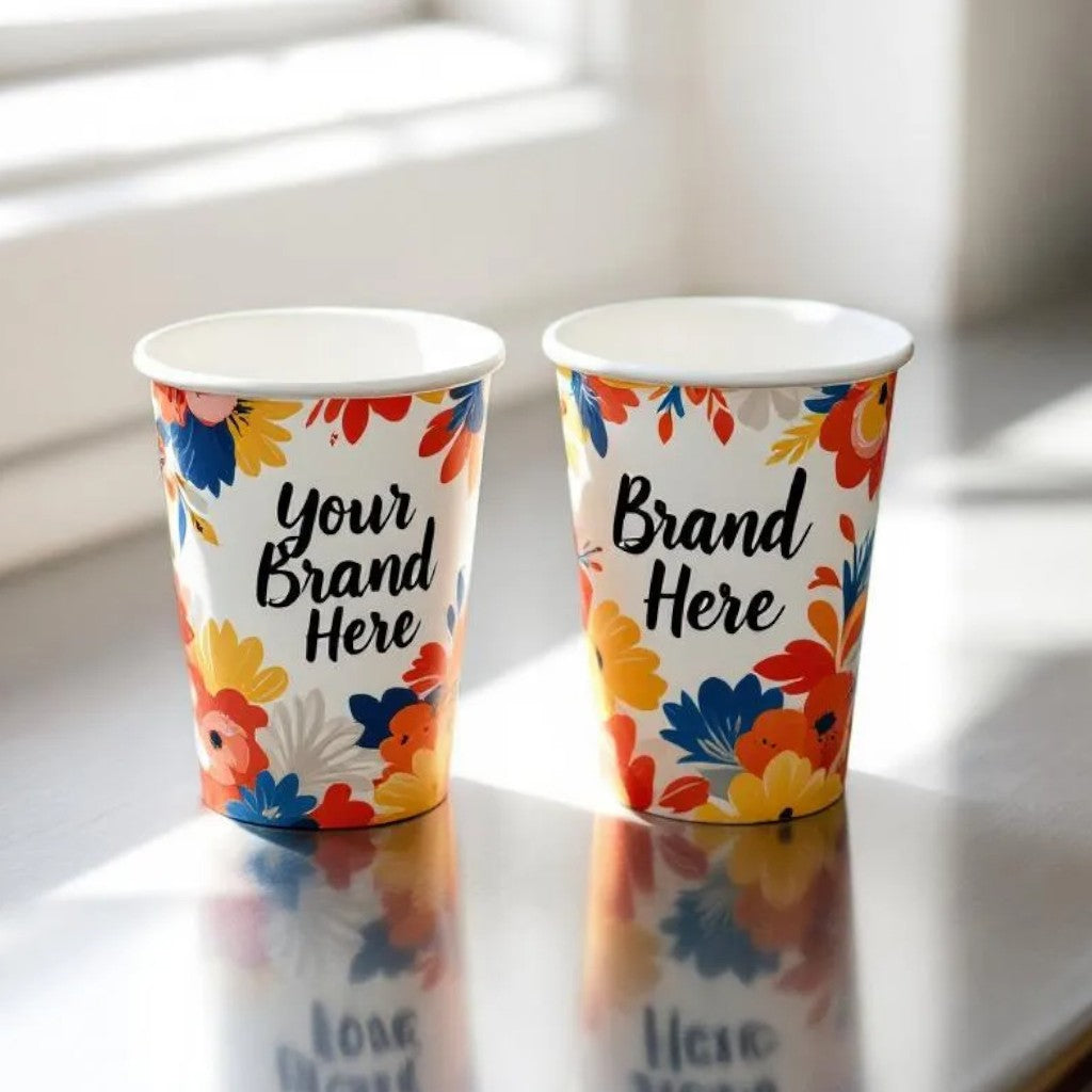 White 12oz Double Wall Paper Cups Colour - Propus Packaging