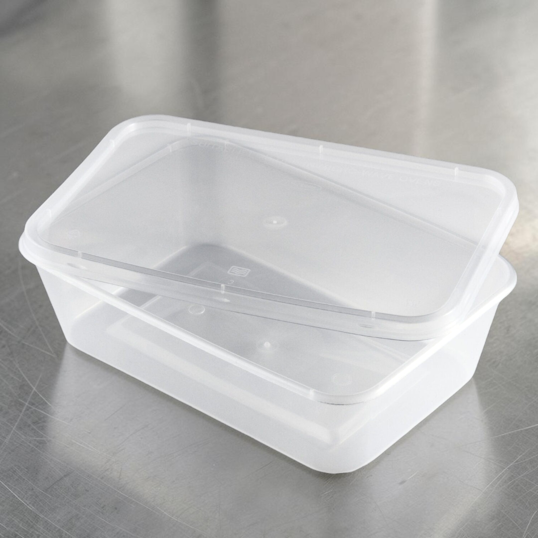 FK PP Rectangular Container With Lid 650ml - Propus Packaging