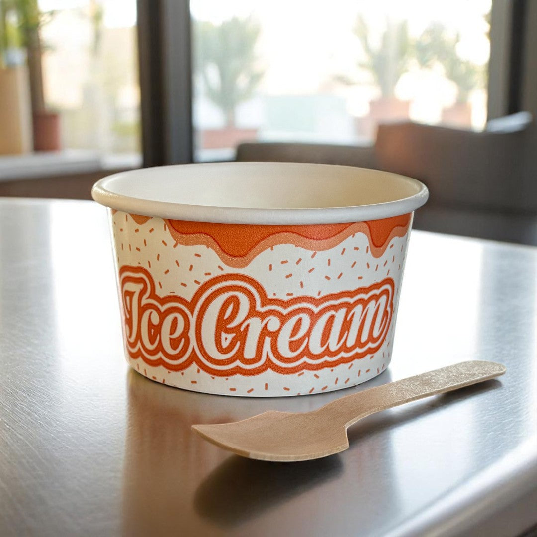 Grab N Go 5oz Ice Cream Tub With Print With Spoon - Propus Packaging