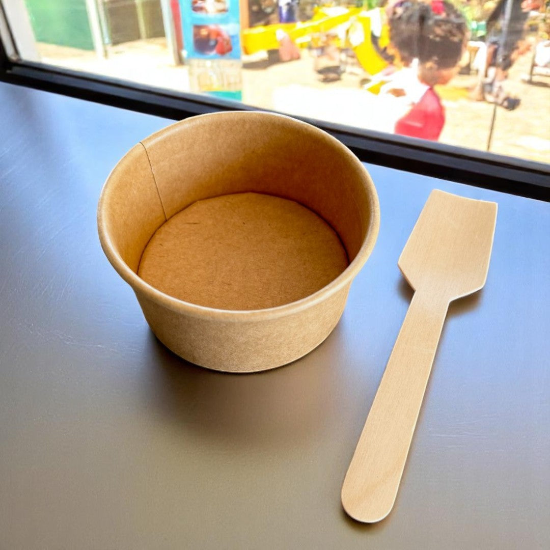 Grab N Go Kraft 2oz Sauce & Portion Pot Overhead - Propus Packaging