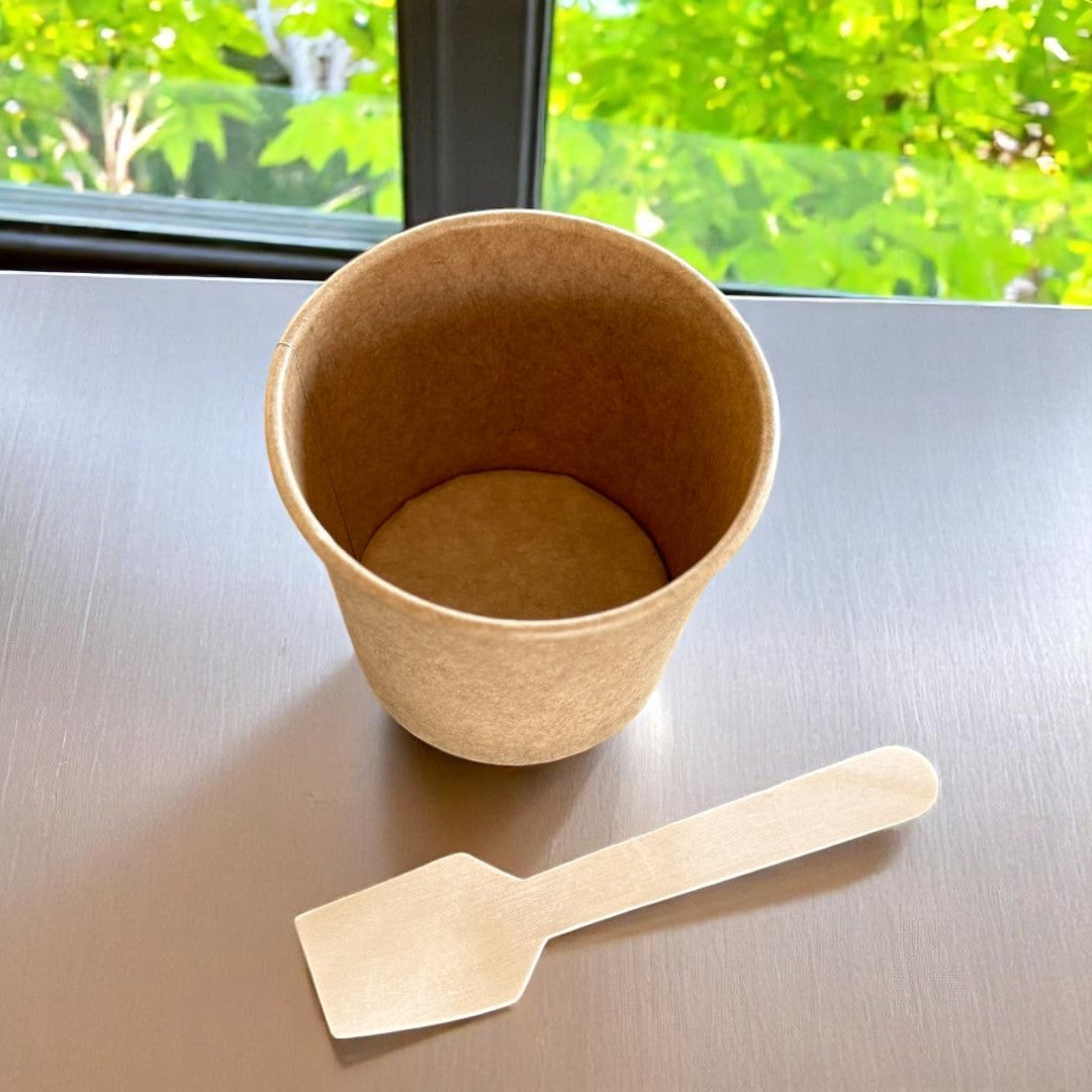 Grab N Go Kraft 4oz Sauce & Portion Pot Overhead - Propus Packaging