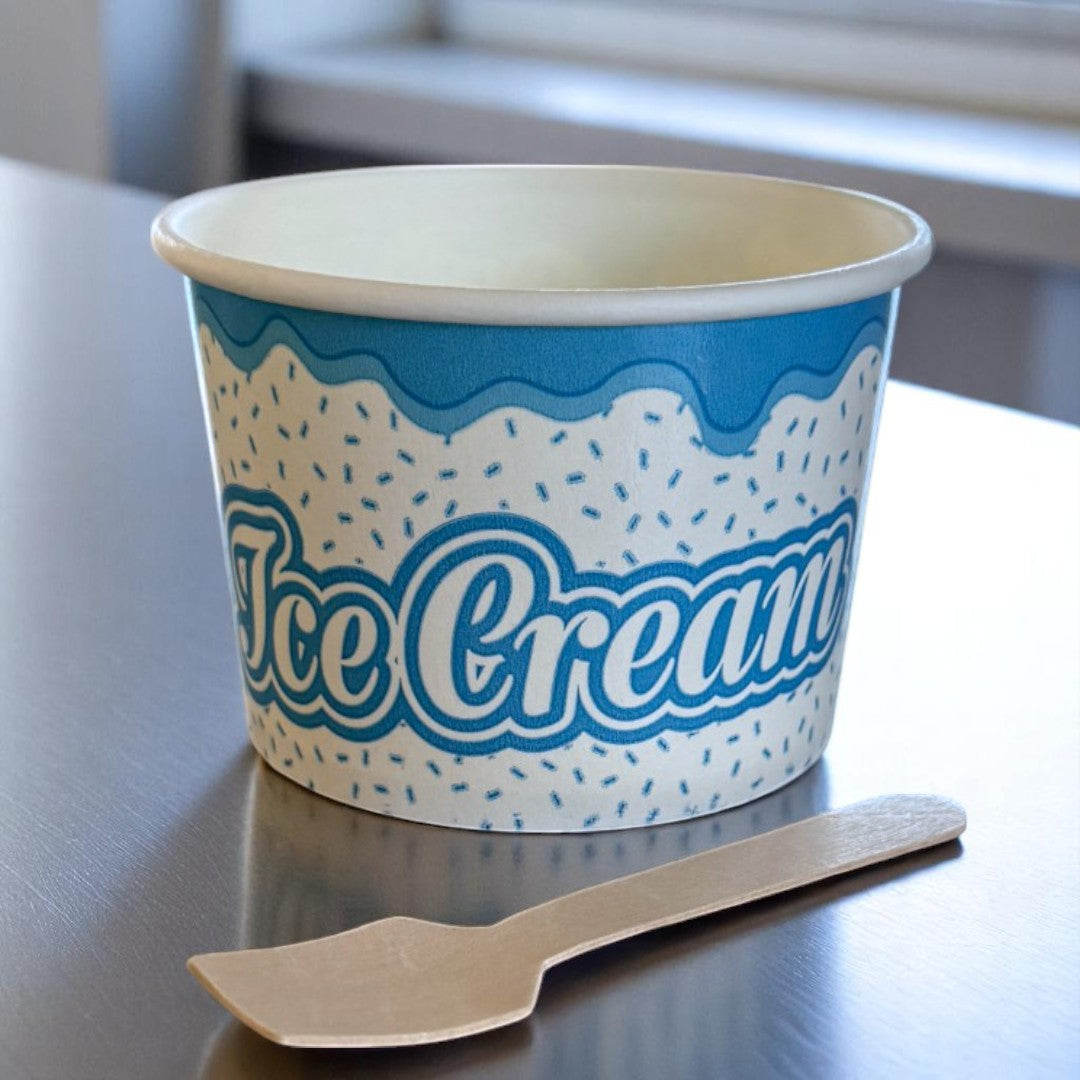 Grab N Go 10oz Ice Cream Tub With Print With Spoon - Propus Packaging
