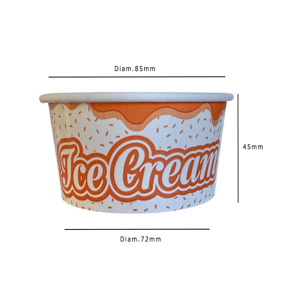 Grab N Go 5oz Ice Cream Tub With Print Dimensions - Propus Packaging