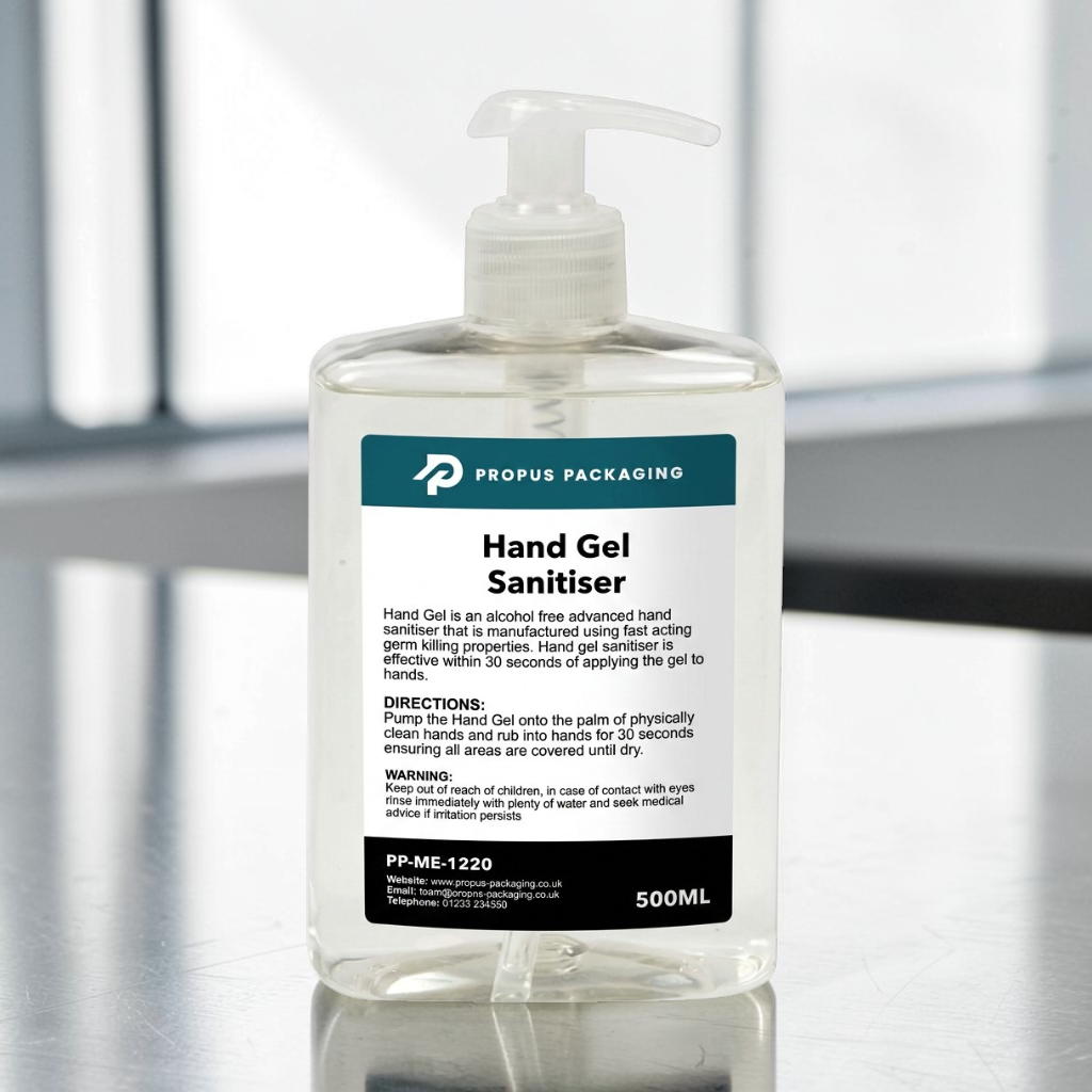 Non-Alcohol Hand Gel Sanitiser 500ml - Propus Packaging