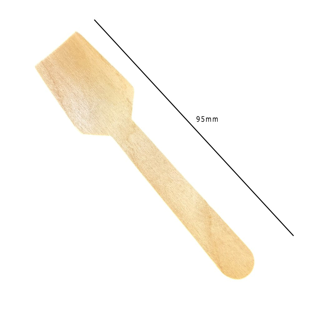 Birchwood Ice Cream Spoons 95mm Dimensions - Propus Packaging