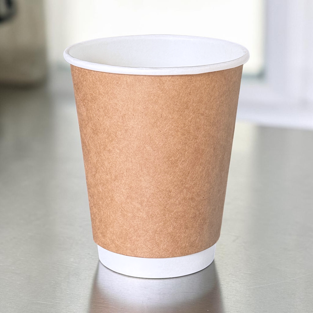 Kraft 12oz Double Wall Paper Cup - Propus Packaging