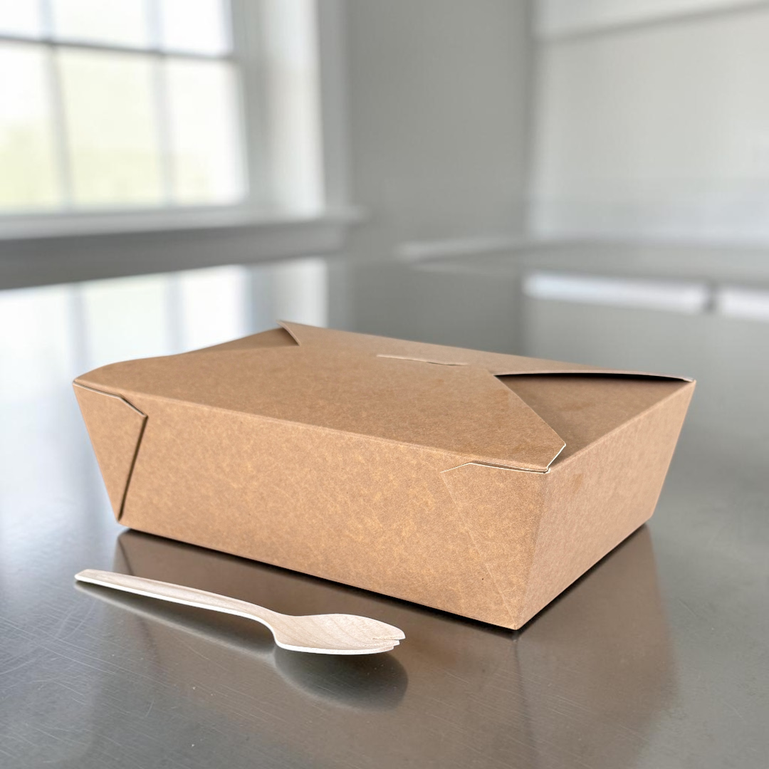 Kraft 2000ml Deli Meal Snack Box No.3 - Propus Packaging