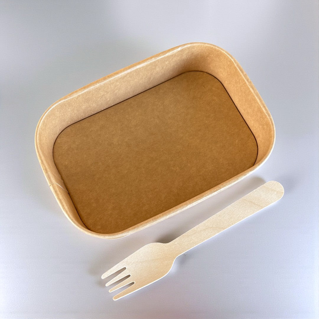 Kraft 500ml Rectangular Bowl Overview - Propus Packaging