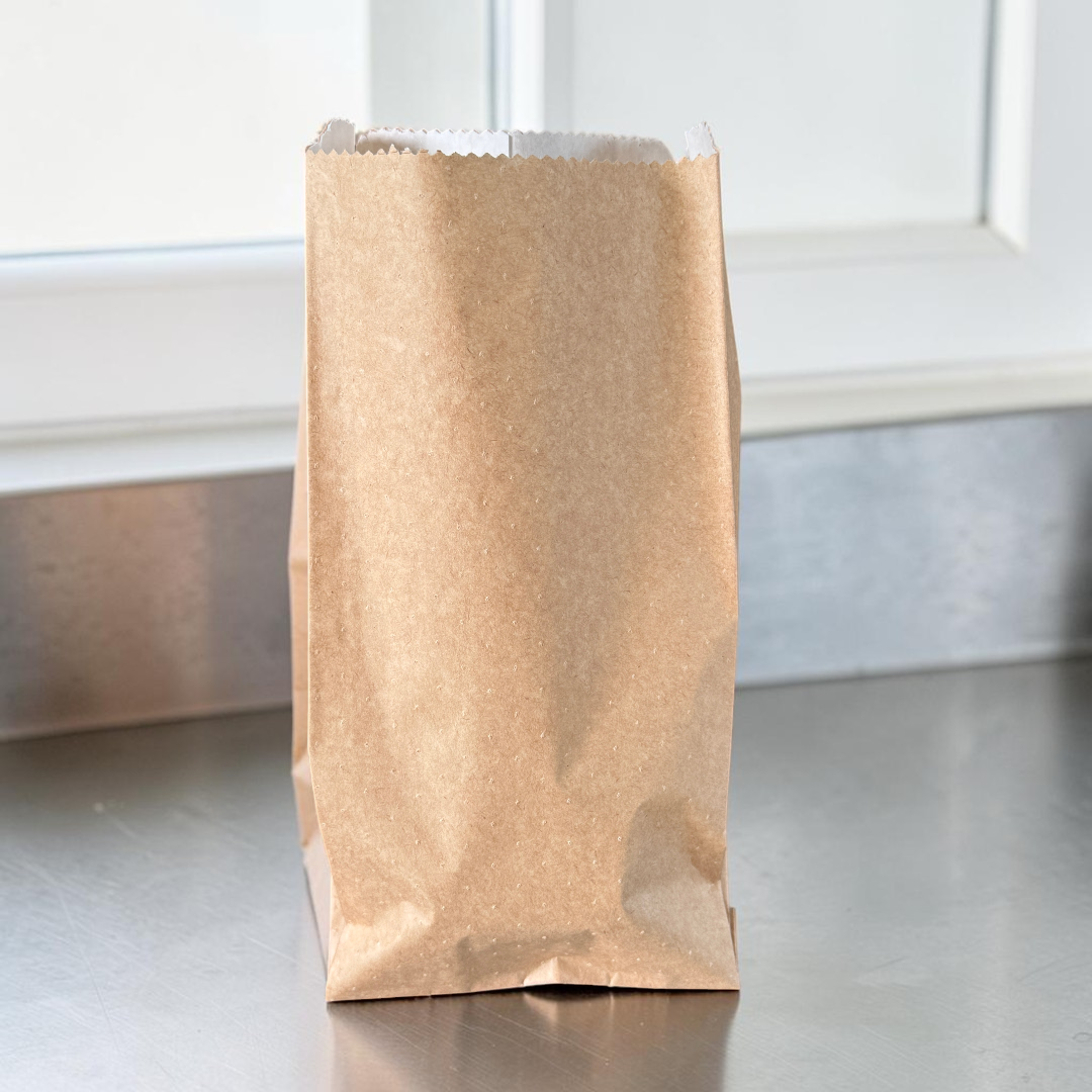 Kraft 5x10" Hot N Crispy Lined Food Bag - Propus Packaging