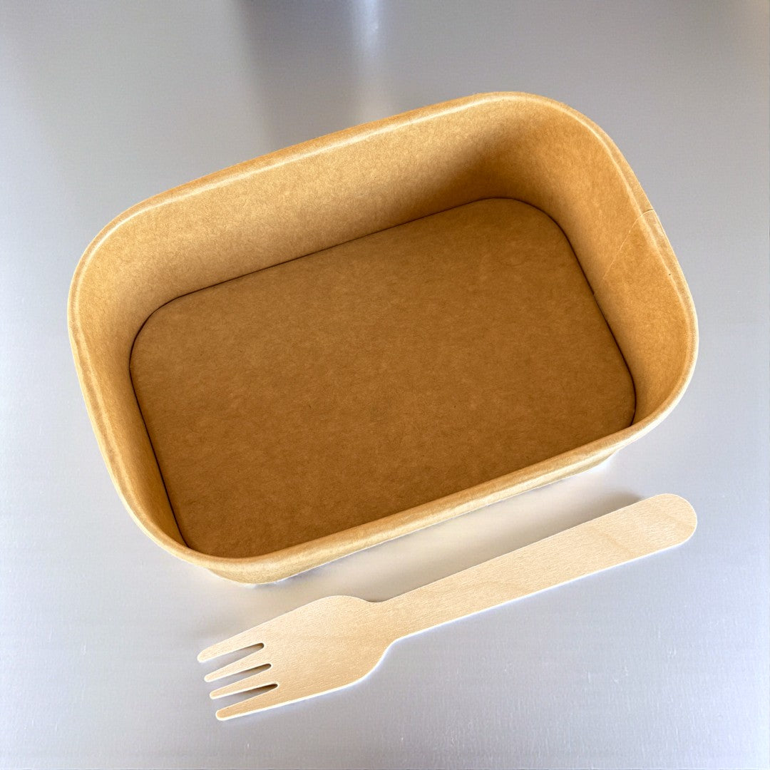 Kraft 750ml Rectangular Bowl Overview - Propus Packaging 