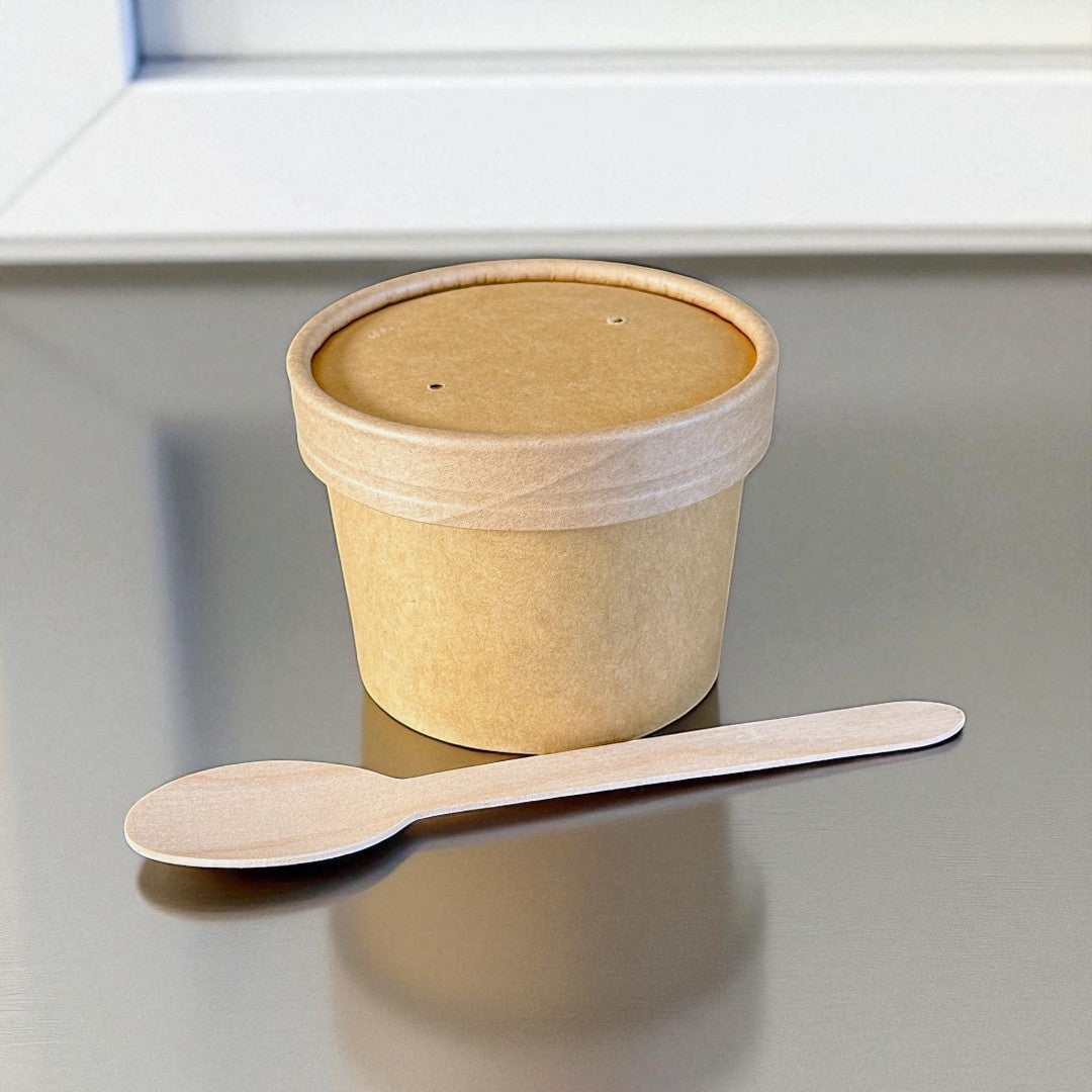 Kraft 8oz Round Tub Container With Kraft Lid - Propus Packaging