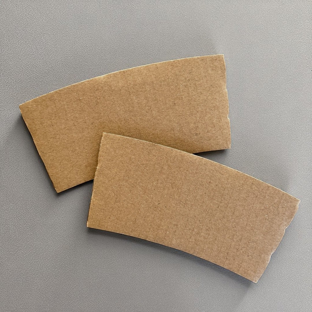 Kraft Clutch Sleeves For 8oz Paper Cups - Propus Packaging
