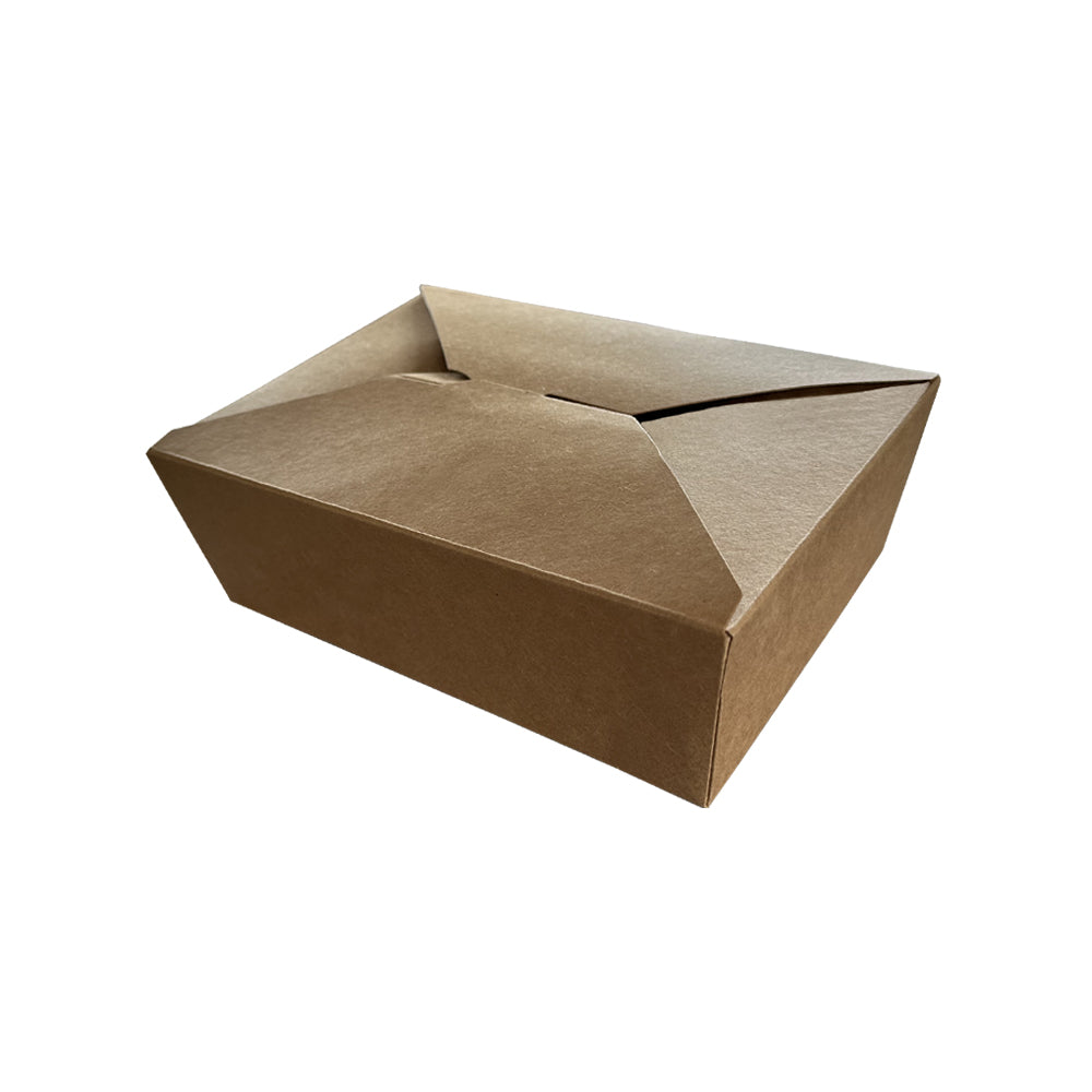 Kraft 1400ml Deli Meal Box 162x132mm Pack 200 - Propus Packaging