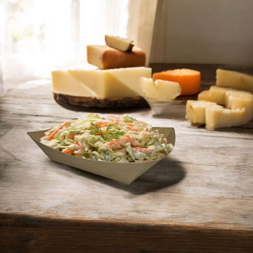 Kraft Food Tray 105x67x45mm Pack 1000 - Propus Packaging