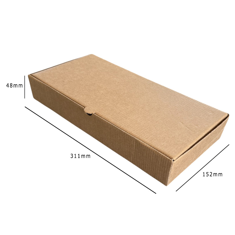 Kraft Large Fish & Chips Box 311x152x48mm Dimensions - Propus Packaging