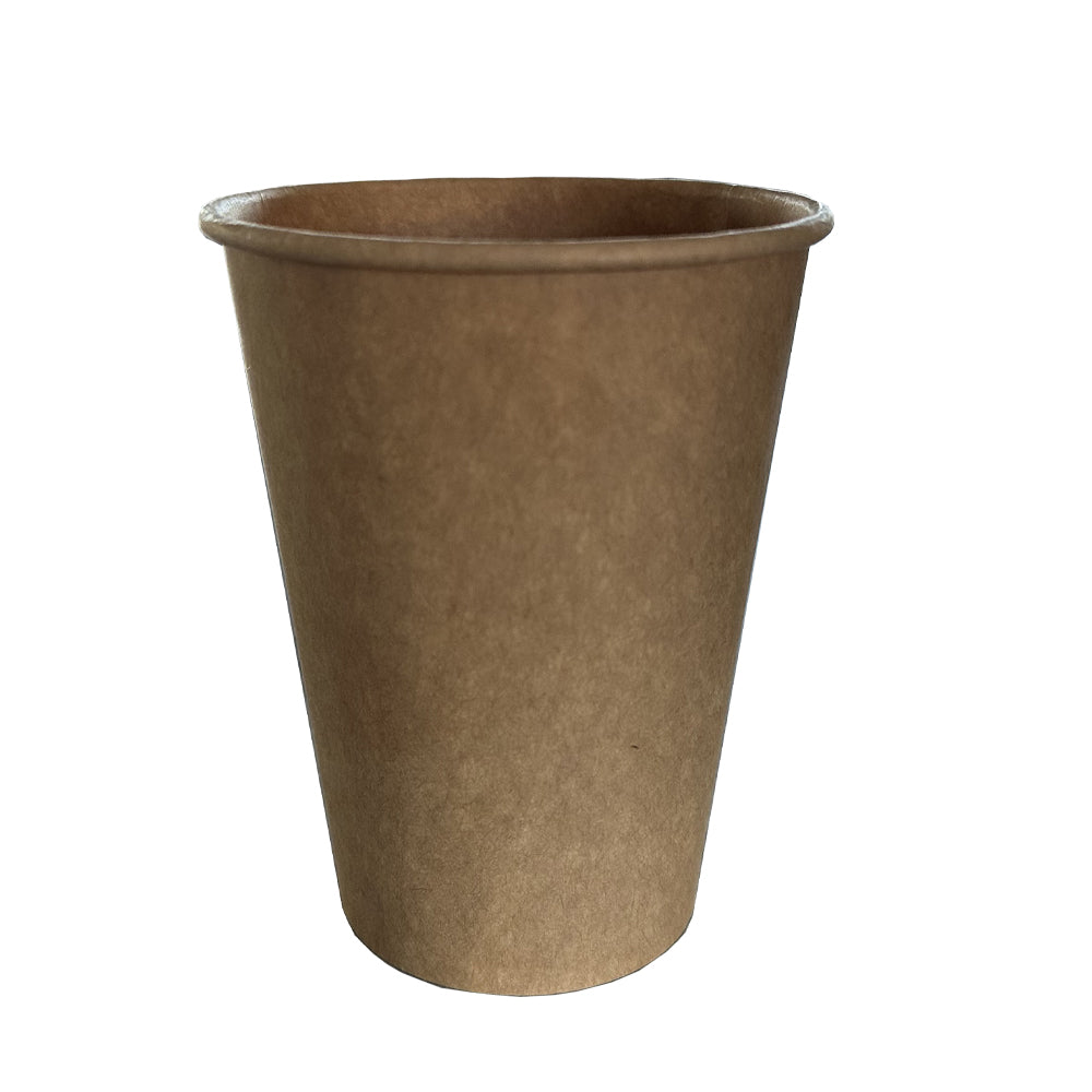 Kraft 12oz Single Wall Paper Cup - Propus Packaging