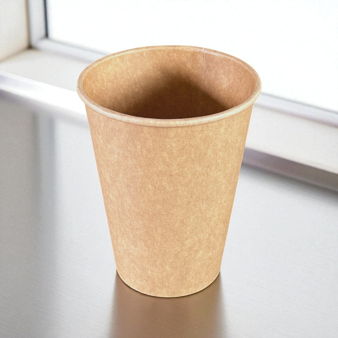 Kraft 12oz Single Wall Paper Cup - Propus Packaging