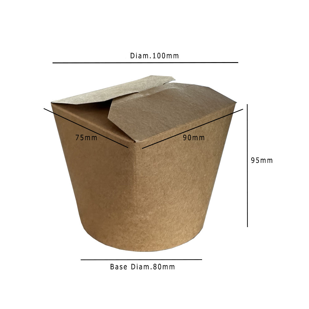 Kraft 16oz Round Noodle Box Pack 500 - Propus Packaging