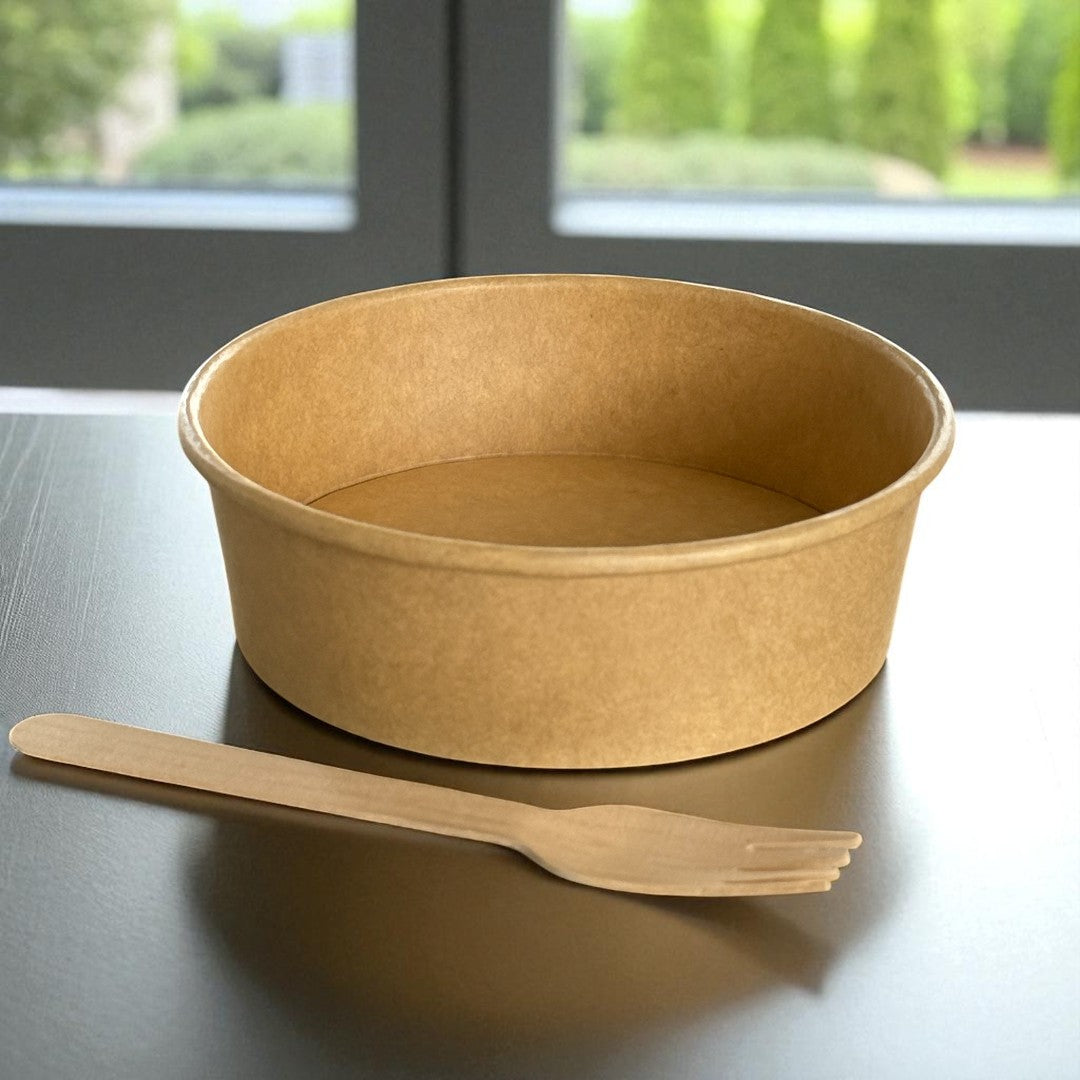 Kraft 500ml Round Bowl Pack 300 - Propus Packaging